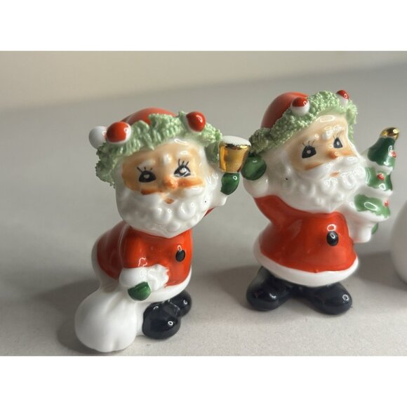 NAPCO Bone China Christmas Snowman Santa Vintage Spaghetti 1960’s Lot 4 - Picture 2 of 12
